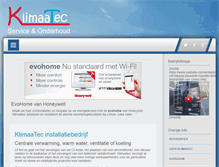 Tablet Screenshot of klimaatec.nl